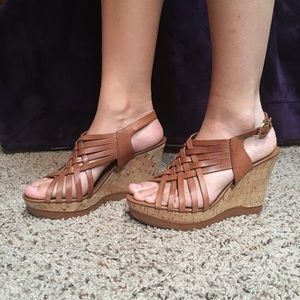 Franco Sarto Boho Cork Wedges